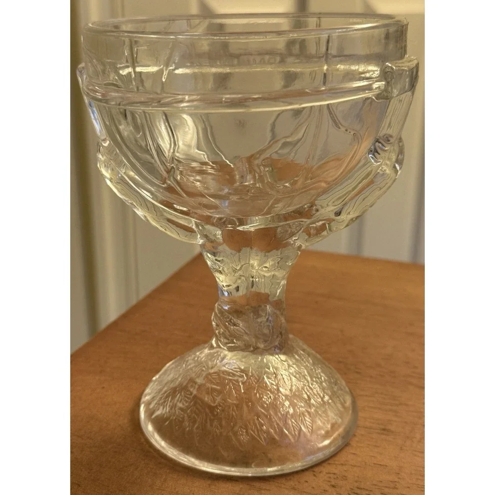 Rescue The‎ Rainforest Cafe Atlas Glass Bowl Candy Dish Cup Goblet HTF EUC